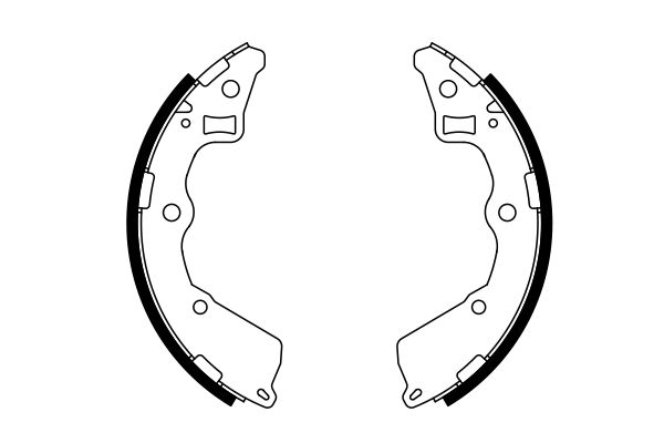 Brake Shoe Set - 0 986 487 757 BOSCH