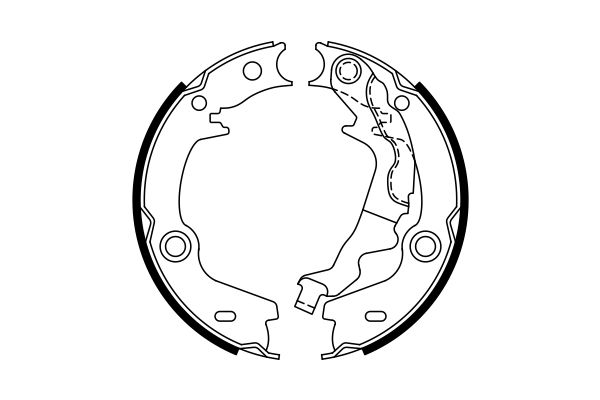 Brake Shoe Set, parking brake - 0 986 487 761 BOSCH