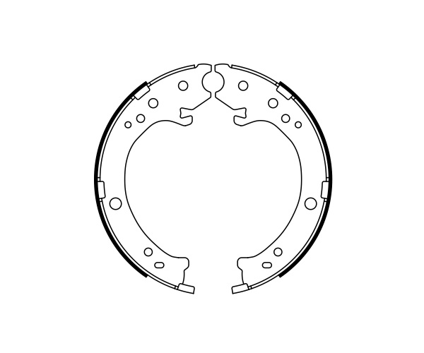 Brake Shoe Set, parking brake - 0 986 487 765 BOSCH