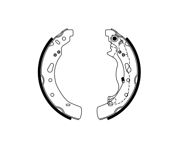 Brake Shoe Set - 0 986 487 767 BOSCH