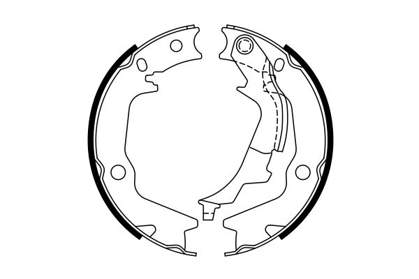 Brake Shoe Set, parking brake - 0 986 487 769 BOSCH