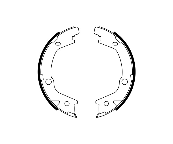 Brake Shoe Set, parking brake - 0 986 487 770 BOSCH