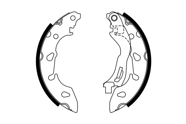 Brake Shoe Set - 0 986 487 772 BOSCH