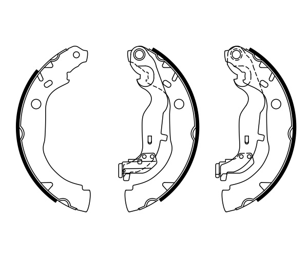 Brake Shoe Set - 0 986 487 774 BOSCH