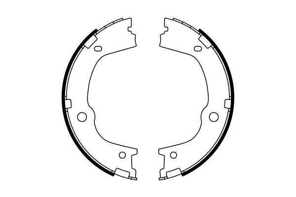 Brake Shoe Set, parking brake - 0 986 487 776 BOSCH