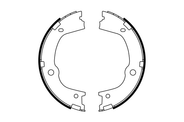 Brake Shoe Set, parking brake - 0 986 487 776 BOSCH