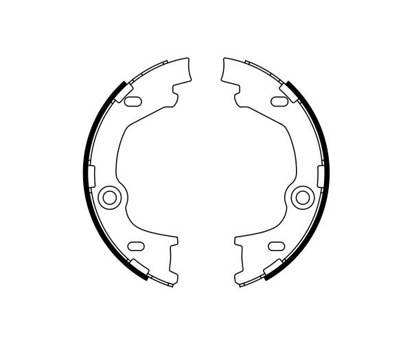 Brake Shoe Set, parking brake - 0 986 487 777 BOSCH
