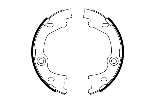 Brake Shoe Set, parking brake - 0 986 487 777 BOSCH