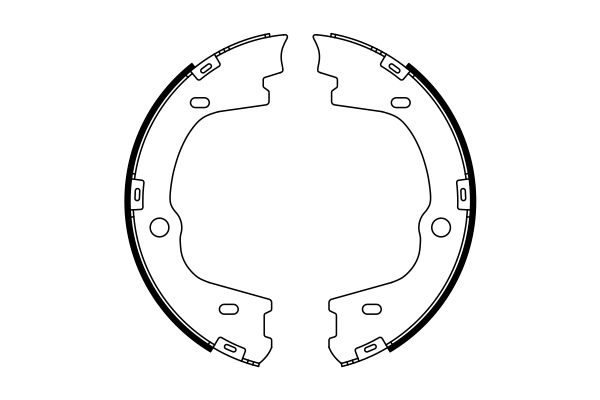 Brake Shoe Set, parking brake - 0 986 487 778 BOSCH