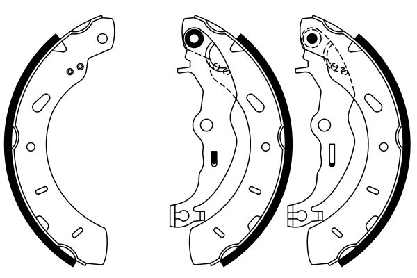 Brake Shoe Set - 0 986 487 796 BOSCH