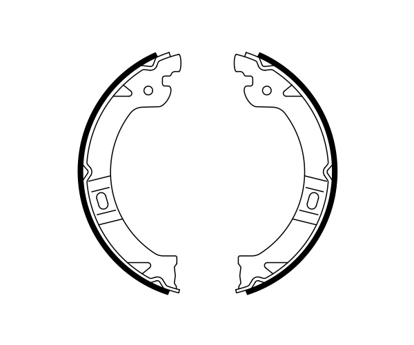 Brake Shoe Set, parking brake - 0 986 487 919 BOSCH