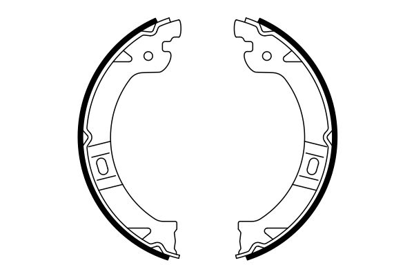 Brake Shoe Set, parking brake - 0 986 487 919 BOSCH