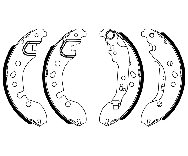 Brake Shoe Set - 0 986 487 921 BOSCH