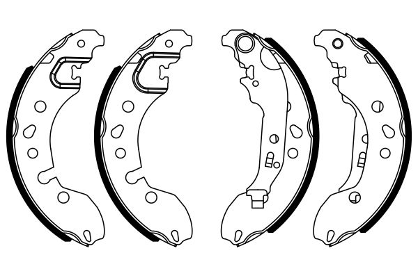 Brake Shoe Set - 0 986 487 921 BOSCH