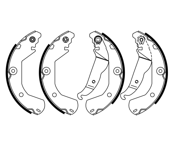 Brake Shoe Set - 0 986 487 924 BOSCH