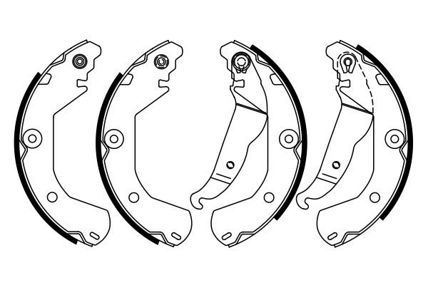Brake Shoe Set - 0 986 487 924 BOSCH