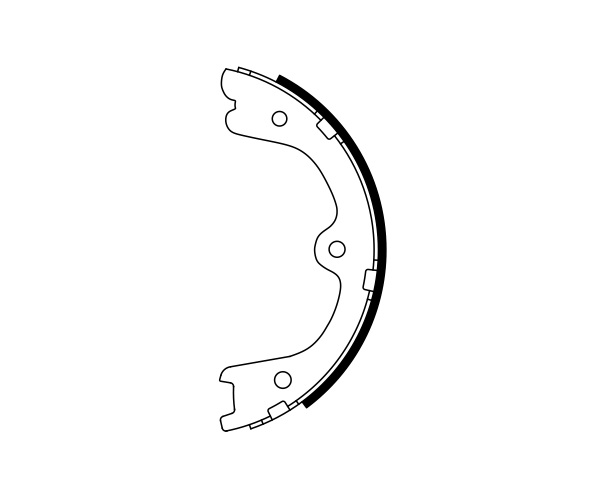 Brake Shoe Set, parking brake - 0 986 487 930 BOSCH