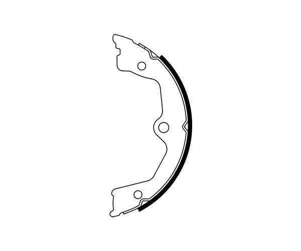 Brake Shoe Set, parking brake - 0 986 487 931 BOSCH