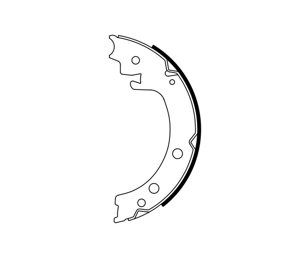 Brake Shoe Set, parking brake - 0 986 487 935 BOSCH