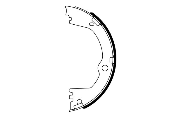 Brake Shoe Set, parking brake - 0 986 487 939 BOSCH