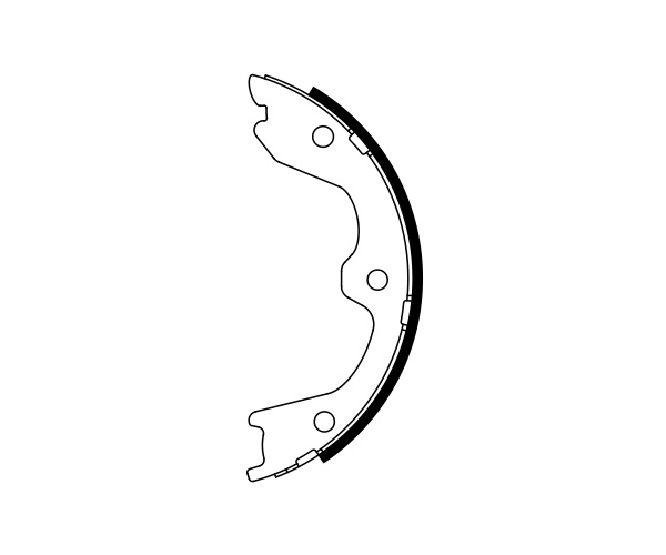 Brake Shoe Set, parking brake - 0 986 487 941 BOSCH