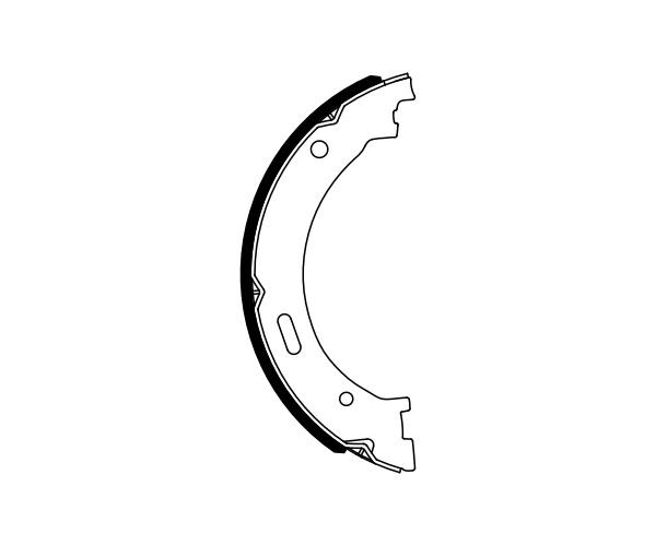 Brake Shoe Set, parking brake - 0 986 487 942 BOSCH