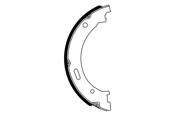 Brake Shoe Set, parking brake - 0 986 487 942 BOSCH