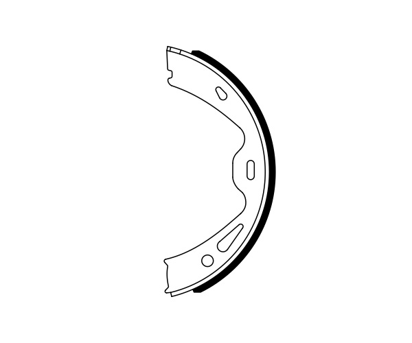 Brake Shoe Set, parking brake - 0 986 487 944 BOSCH