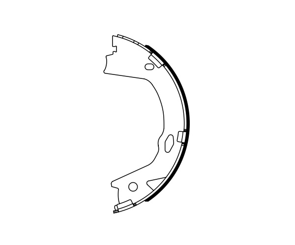 Brake Shoe Set, parking brake - 0 986 487 948 BOSCH