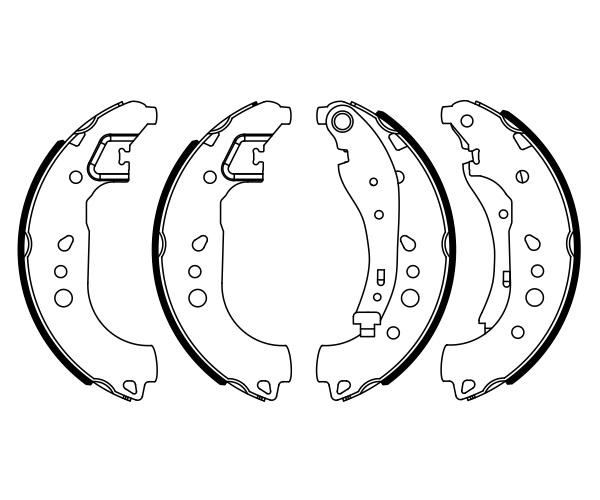 Brake Shoe Set - 0 986 487 949 BOSCH