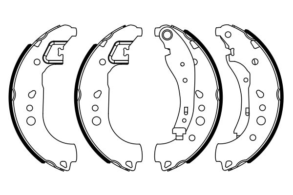 Brake Shoe Set - 0 986 487 949 BOSCH
