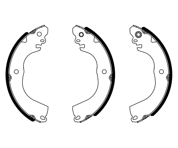 Brake Shoe Set - 0 986 487 951 BOSCH