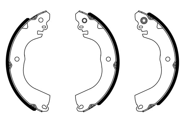 Brake Shoe Set - 0 986 487 951 BOSCH