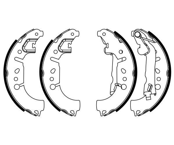 Brake Shoe Set - 0 986 487 956 BOSCH