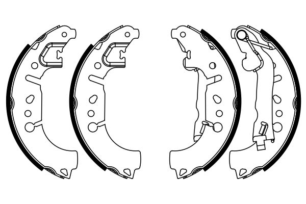 Brake Shoe Set - 0 986 487 956 BOSCH