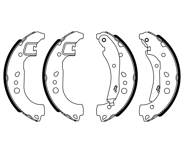 Brake Shoe Set - 0 986 487 959 BOSCH
