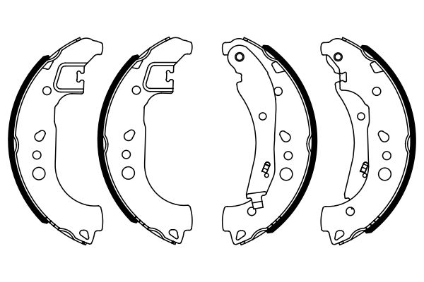 Brake Shoe Set - 0 986 487 959 BOSCH