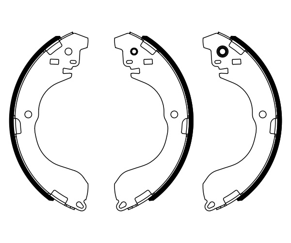 Brake Shoe Set - 0 986 487 962 BOSCH