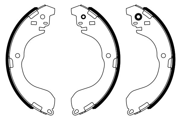 Brake Shoe Set - 0 986 487 962 BOSCH
