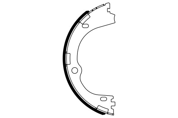Brake Shoe Set, parking brake - 0 986 487 965 BOSCH