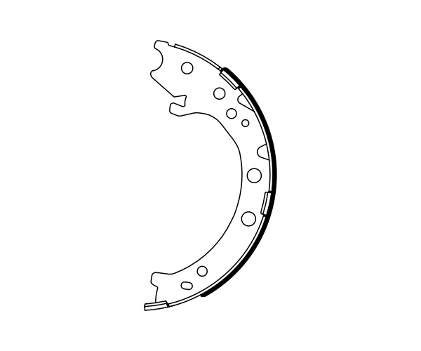 Brake Shoe Set, parking brake - 0 986 487 967 BOSCH