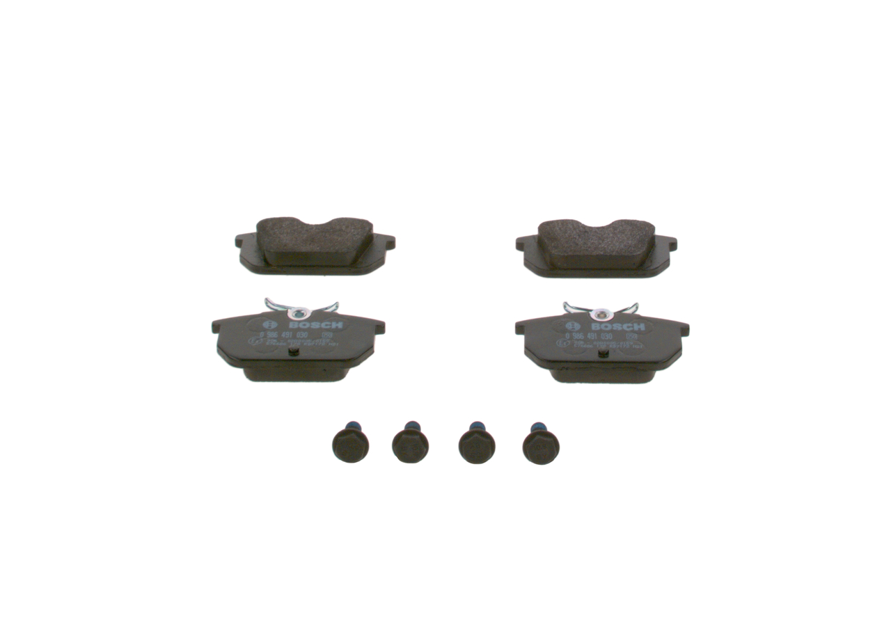Brake Pad Set, disc brake - 0 986 491 030 BOSCH