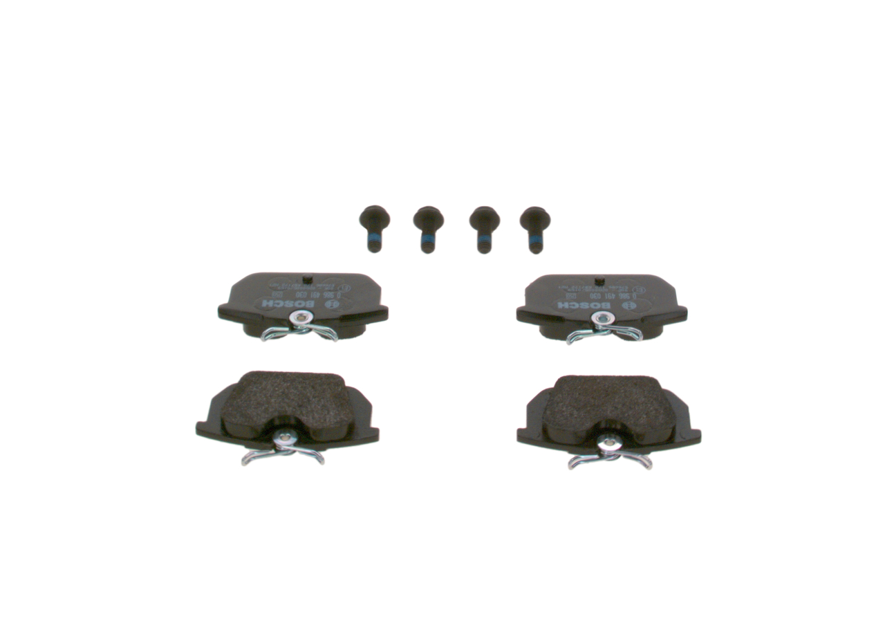 Brake Pad Set, disc brake - 0 986 491 030 BOSCH