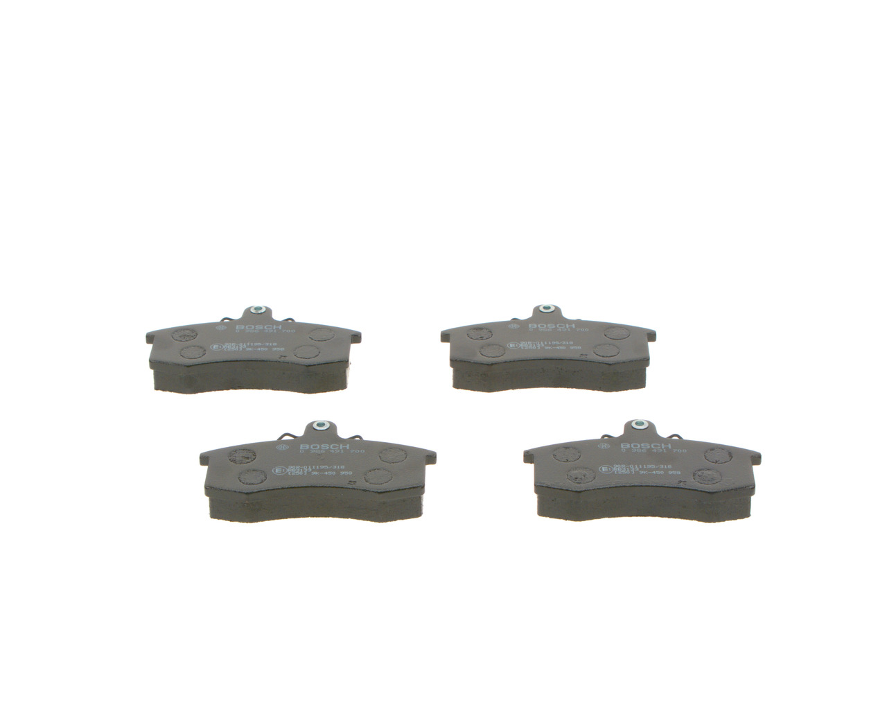 Brake Pad Set, disc brake - 0 986 491 700 BOSCH