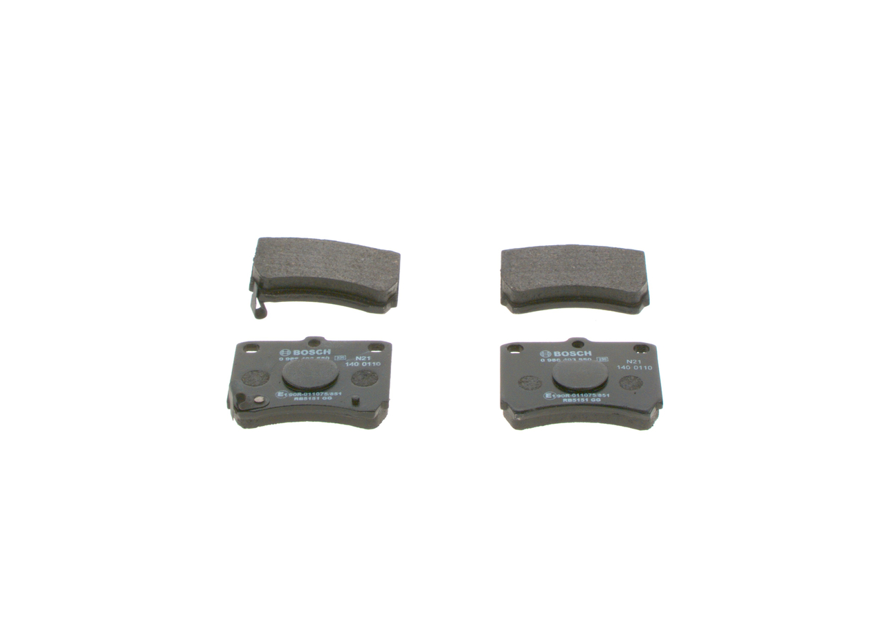 Brake Pad Set, disc brake - 0 986 493 550 BOSCH