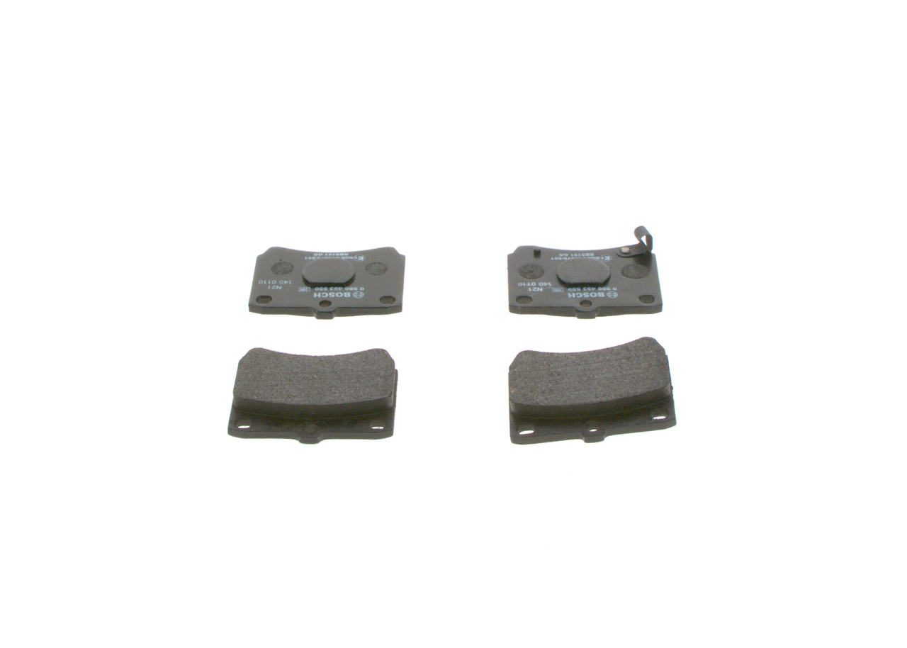 Brake Pad Set, disc brake - 0 986 493 550 BOSCH