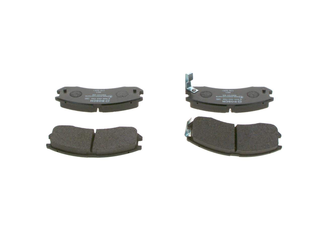 Brake Pad Set, disc brake - 0 986 493 790 BOSCH