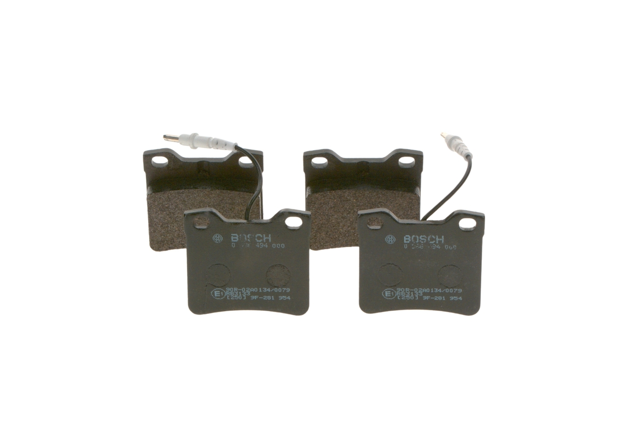 Brake Pad Set, disc brake - 0 986 494 000 BOSCH