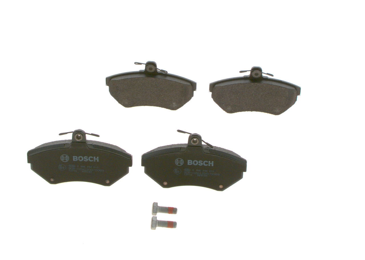 Brake Pad Set, disc brake - 0 986 494 010 BOSCH