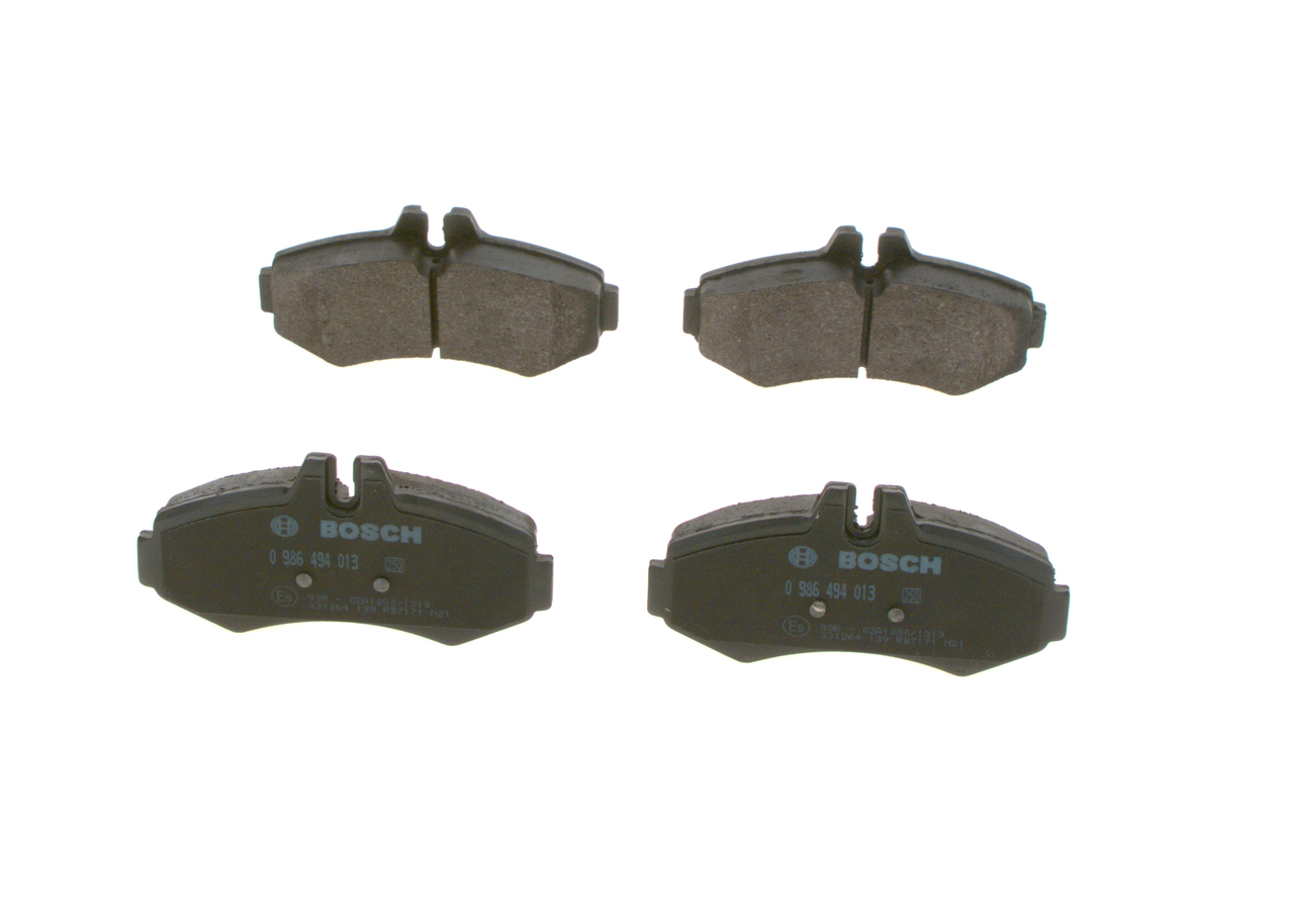 Brake Pad Set, disc brake - 0 986 494 013 BOSCH
